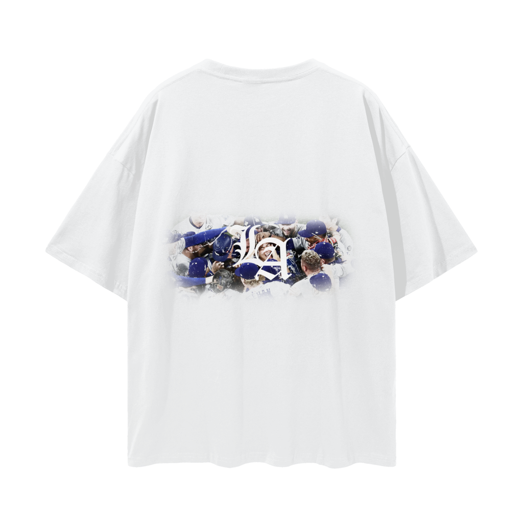 LA Dodgers City of Champions Oversized Tee – White